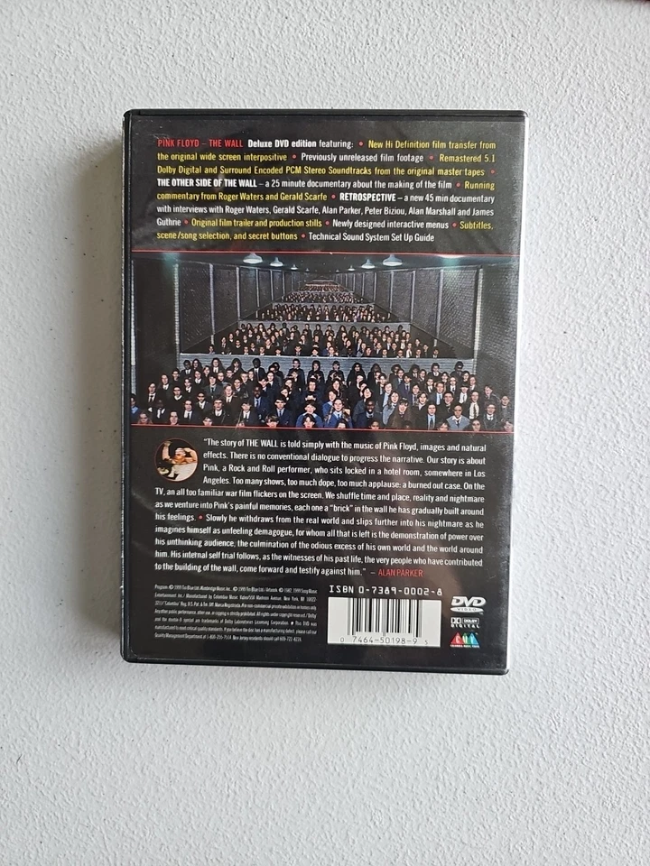 Pink Floyd - The Wall (DVD, 1999, Special Edition) w/poster | TESTED - Image 4 of 4