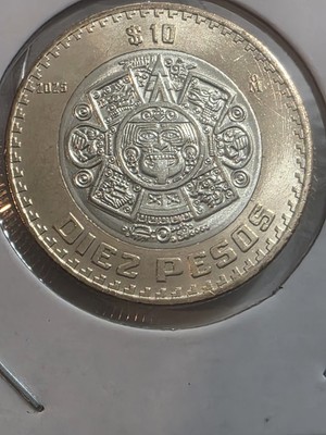 RARE 2025 Mexico $10 Pesos Coin Gem BU- KM 616 Bimetallic