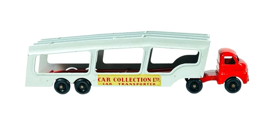 Matchbox Lesney Accessory Pack No. 2 Red and Light Gray Bedford Auto Car Carrier - Image 4 of 4