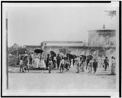 Photo:Clara Barton, walking down street,Cuba 1898,Red Cross