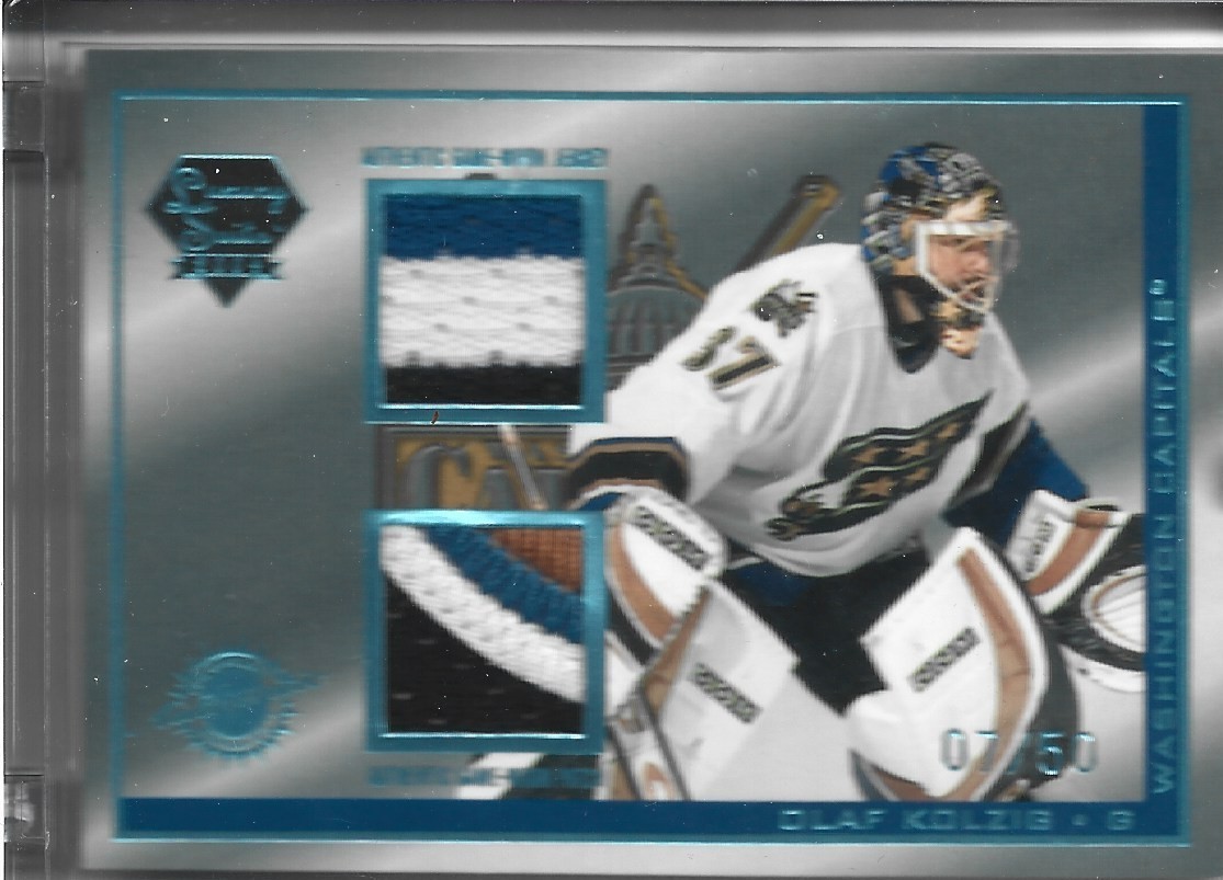 2004 Luxury Suite #23 Olaf Kolzig Game Worn Patch & Jersey Serial #7/50 7-colors