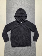 Old Navy Hoodie Boys Sz S 6-7 Black Full Zip Hooded Sweatshirt Pullover Top