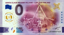 Zero Euro Note - 0 Euro - Finland - Santa Claus Holiday Village 2025-1 Annive