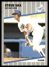 1989 Fleer Steve Sax Los Angeles Dodgers #70