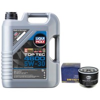 MotoröL Set 5W-30 5 Liter + ÖLfilter SM 142/1 FüR Dacia Logan Nissan Renault