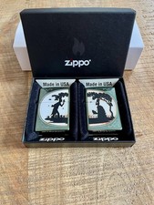 Zippo Garden of Eden Mann & Frau Set 2 Feuerzeuge Made in USA Sammler Box 2013