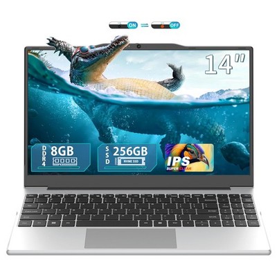 14 Zoll Notebook Celeron N5095 256GB SSD 8GB RAM