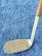 Macgregor Mashie-Niblick, Deep Groove, Ribbed Face, Hickory Golf Club...40 Off