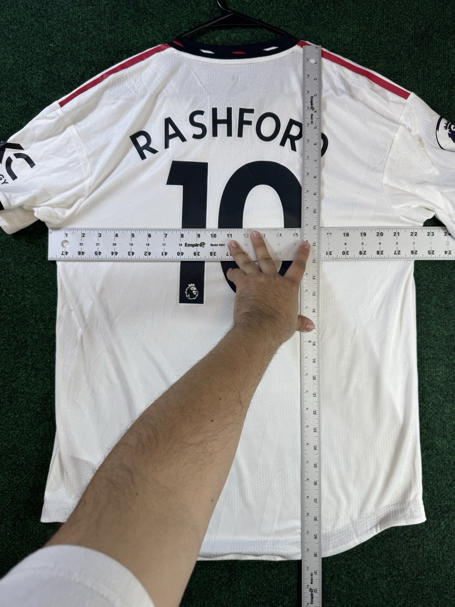 Manchester United 22/23 Adidas Rashford Authentic Away Jersey Sz L