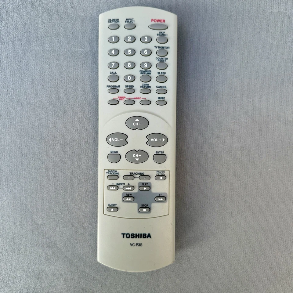 Toshiba MV13P3 13" CRT TV VCR Combo Retro Gaming + REMOTE, Video Tested Works! - Image 2 of 4