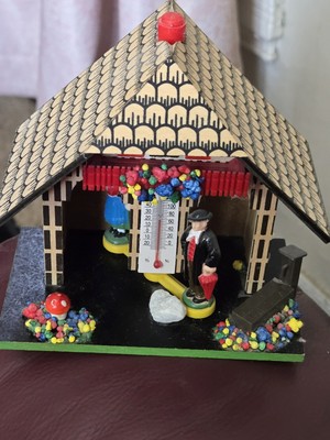 Made In Germany Gebrauchsanweisung Wooden Temperature Wood House Wetterhaeuschen