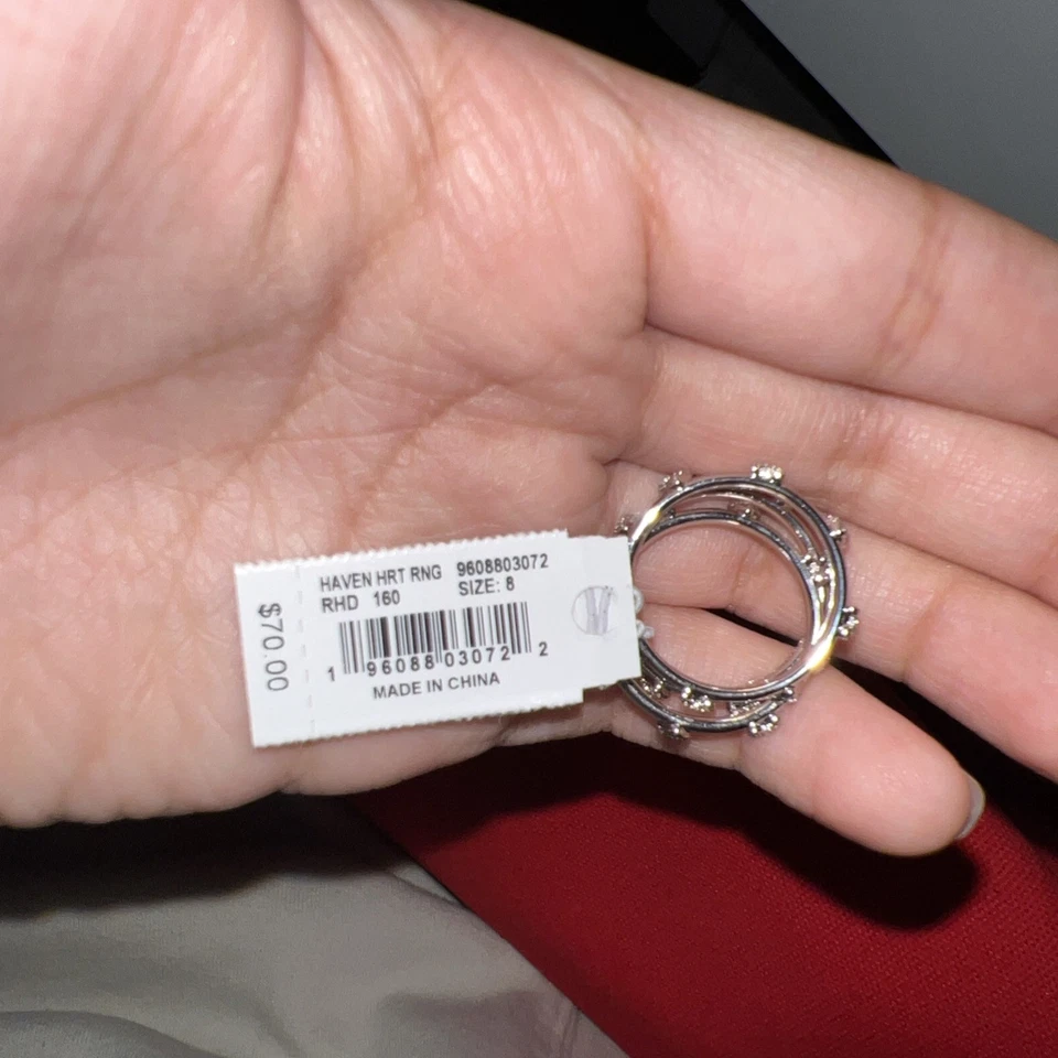 Juego de 3 anillos Haven esmaltados en plata Kendra Scott talla 8 Foto 3 de 4