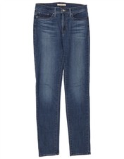 Levi's Womens 312 Shaping Slim Jeans W29 L34 Blue Cotton AR10