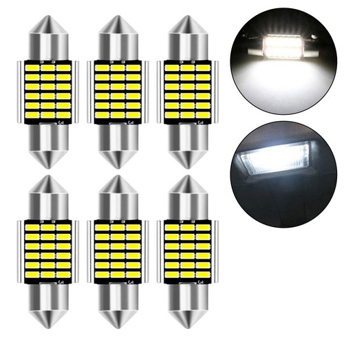 Long Lasting 31MM DE3175 3014 LED Interior Lights 6000K White (6 Pack) - Picture 3 of 7
