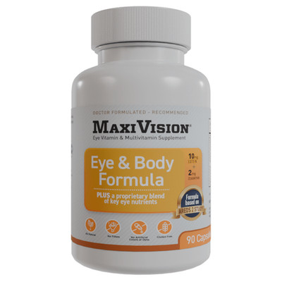 MaxiVision Eye & Body Formula AREDS 2 Multivitamin Lutein & Zeaxanthin  270 ct.