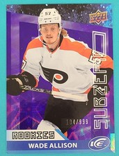 2021-22 Upper Deck Ice Sub Zero #SZ-47 Wade Allison /999 Flyers HOCKEY Card A8