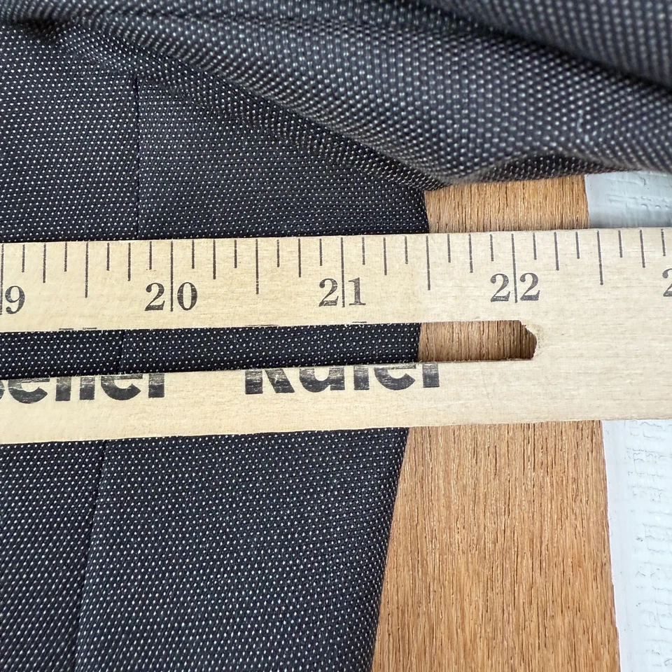 Emilio Ciro Suit Mens 40R Gray Birdseye 2 Button Super 160s Wool bespoke Canvas - Image 3 of 4