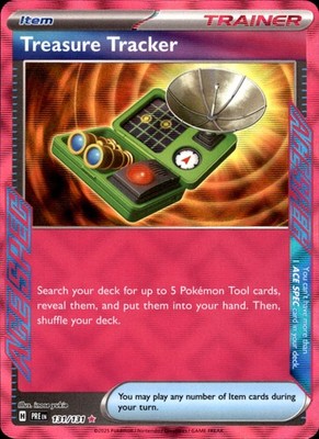 Treasure Tracker 131/131 ACE SPEC Rare - Pokemon SV: Prismatic Evolutions NM