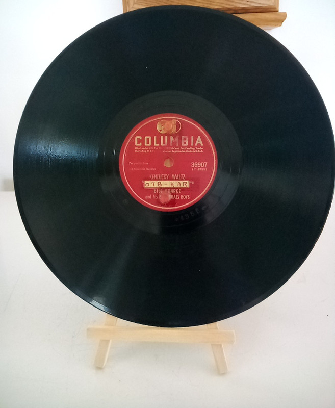 78 RECORD  BILL MONROE - ROCKY ROAD BLUES - KENTUCKY WALTZ