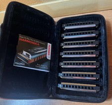 HOHNER Blues Band 7 Key Harmonica Set