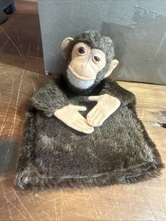 Vintage Steiff (Assumed) Jocko Monkey Hand Puppet Made in Germany (Assumed) Soft