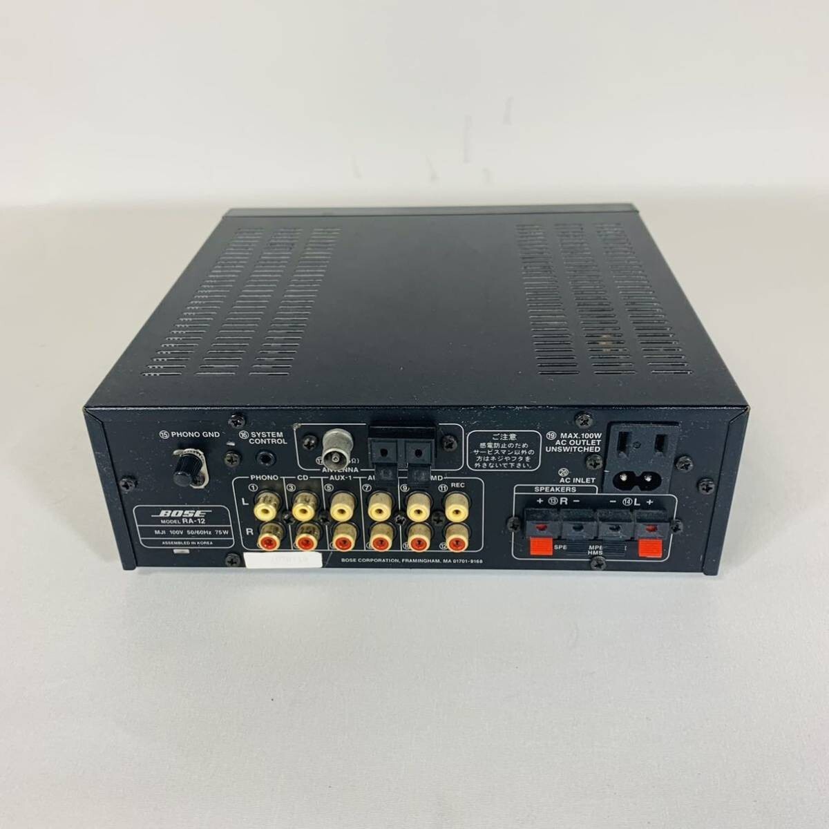 BOSE RA-12 AV Amplifier American Sound System Stereo BOSE RA-12 AV Amplifier American Sound System Stereo