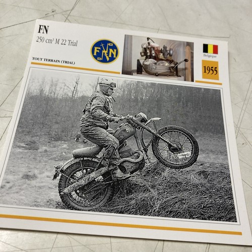 FN 250 M22 Trial 1955 Motorcycle Collection Atlas Belgium - Picture 1 of 2
