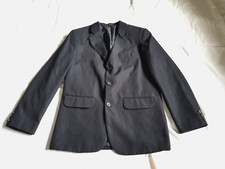 Boys Blazer -VAN HEUSEN-navy blue rayon blend lined 3-button-14