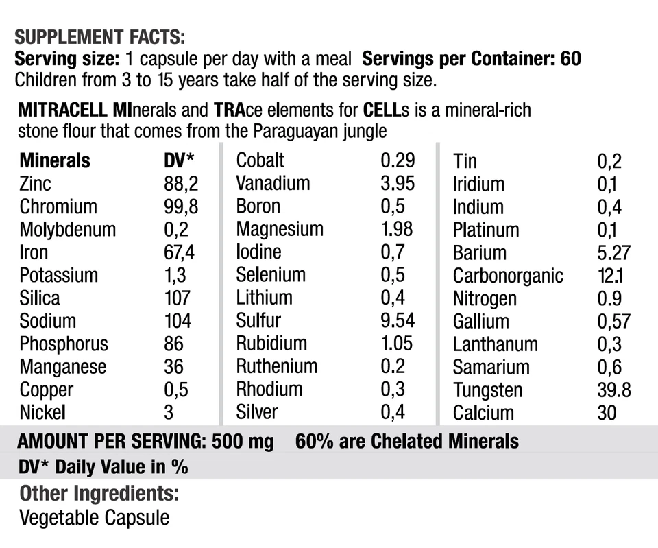 37+ MInerals and TRAce elemets for CELLs Iron Selen Chrom Zinc Magnesium Boron - Image 3 of 4