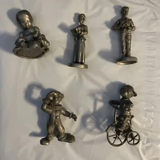 Circus Clown RADCLIFFE  CLOWN w/ball on nose by R. DAVIS 3" Pewter 1979 USA Pics