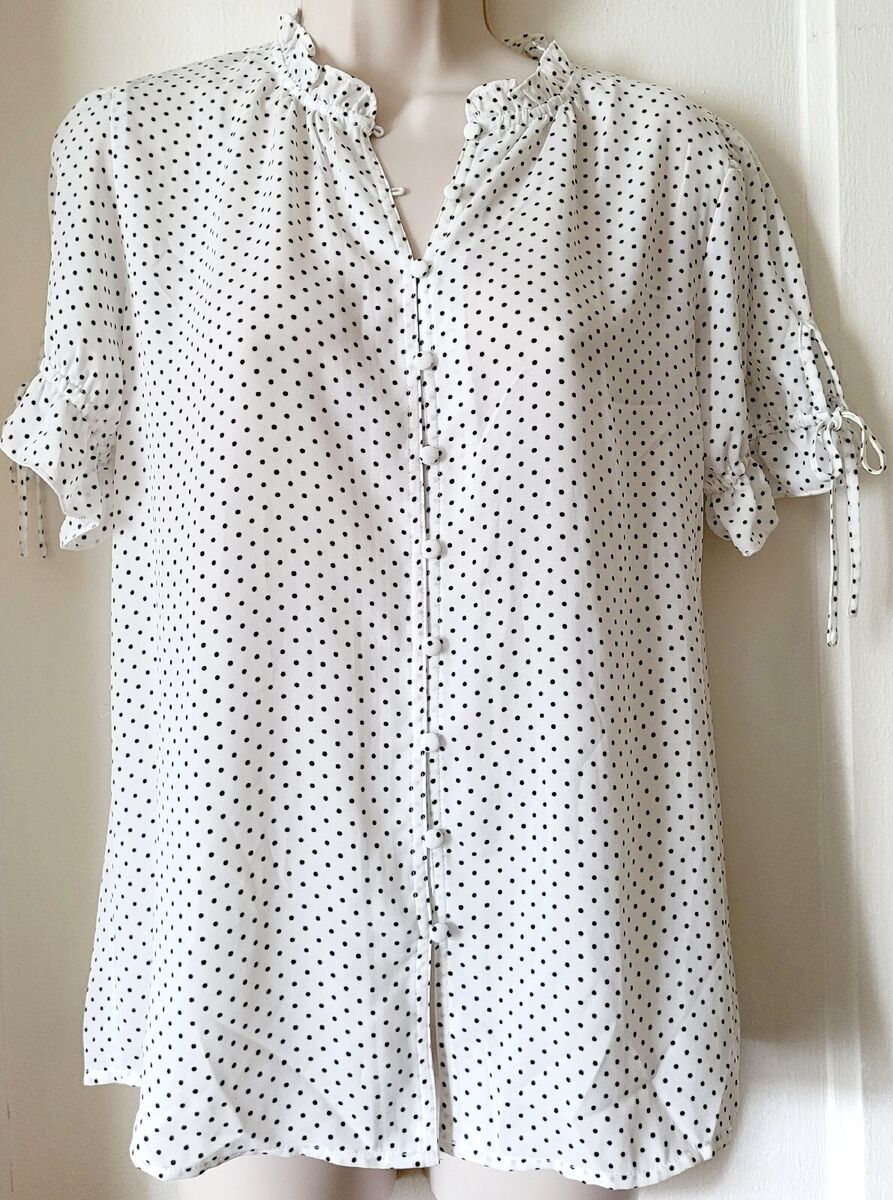 TAMARA H. Polka Dot Blouse-NEW | eBay TAMARA H. Polka Dot Blouse-NEW | eBay