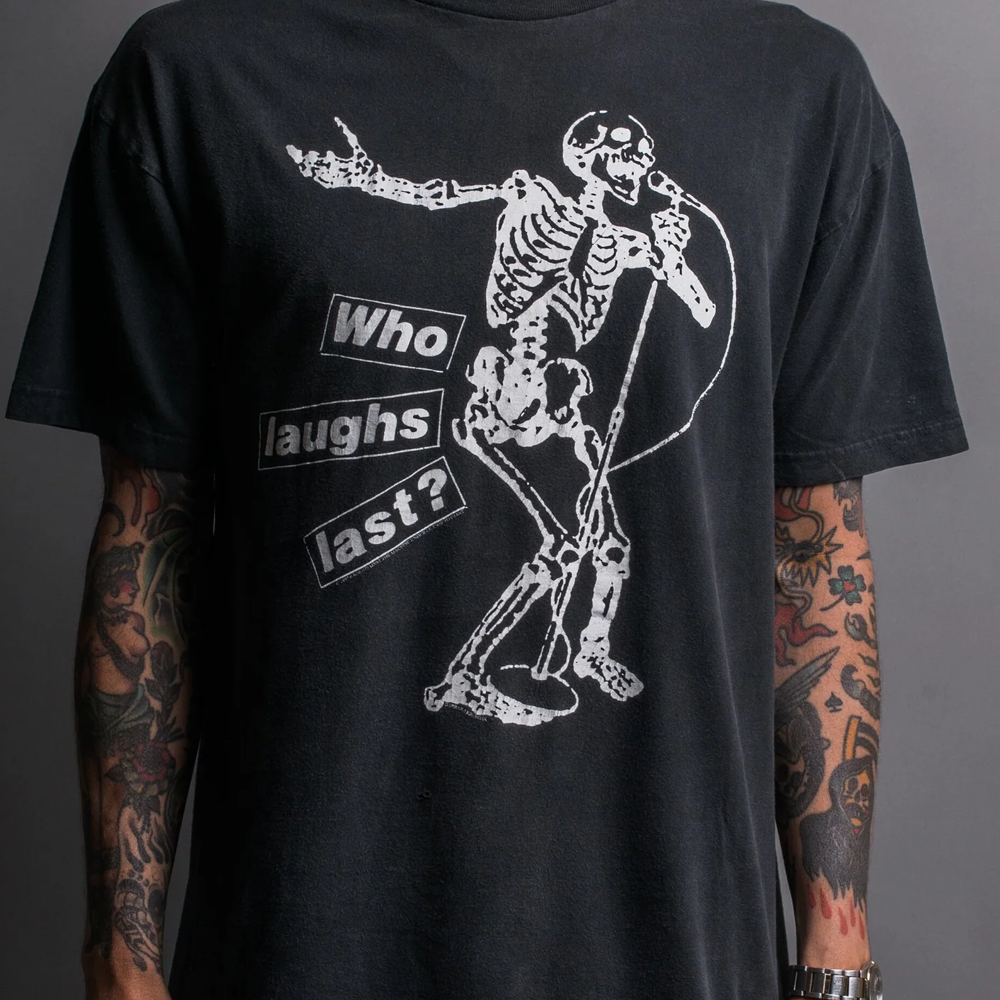 Rage Against The Machine Who Laughs Last Tour black T-shirt Unisex