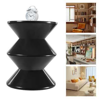 Modern Round Side Table - Stylish Hourglass Design for Living Rooms