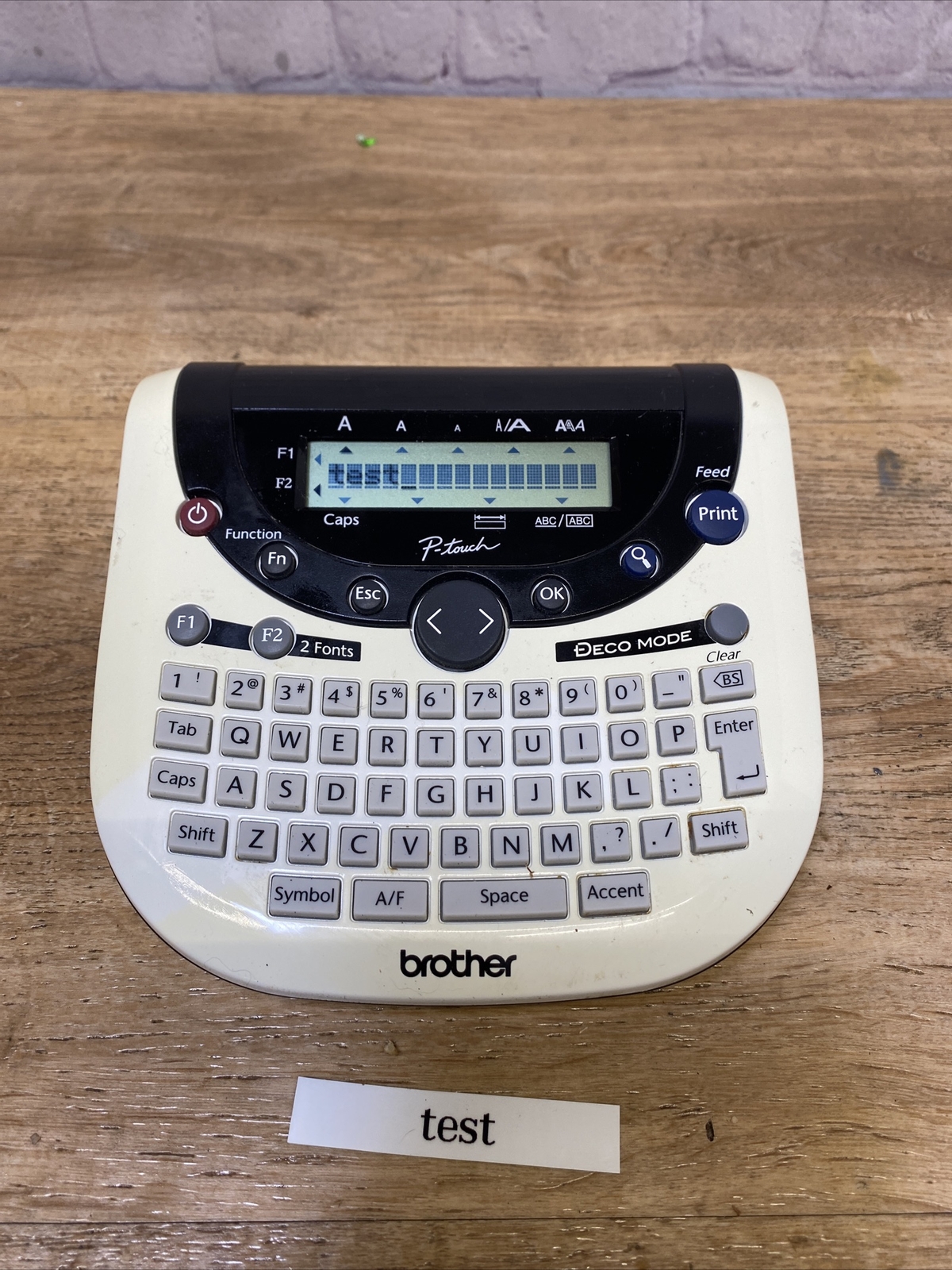 BROTHER PT1290 Professional Label Maker Tested Works. No power Adapter eBay
