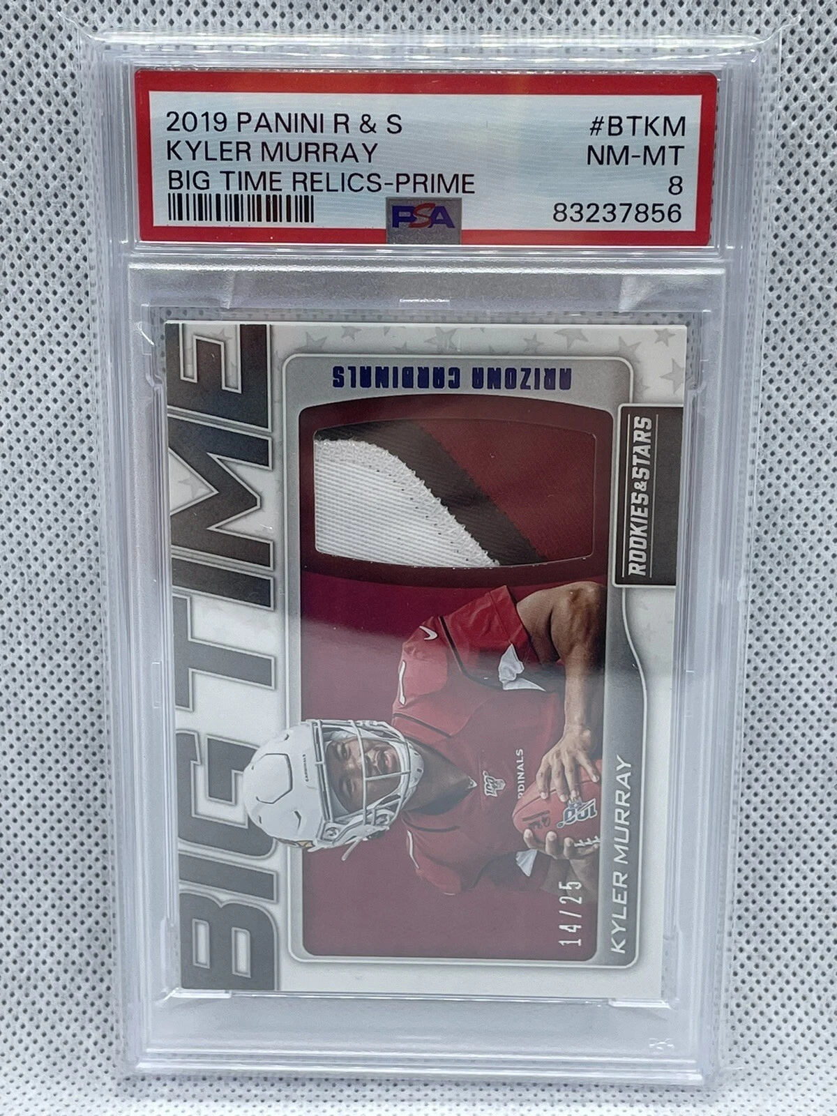 Kyler Murray Panini Rookies & Stars Big Time Relics #BTKM Prime