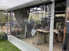 ​CUSTOM-MADE CLEAR PVC GAZEBO COVER | WATERPROOF TARPAULIN FOR PATIO & GARDEN​