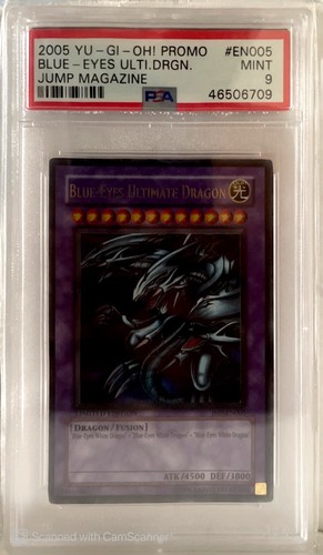 2005 Yugioh Jump JMP-EN005 Blue-Eyes Ultimate Dragon Ultra selten PSA 9 NEUWERTIG - Bild 1 von 2