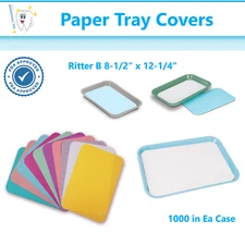 Paper Dental Tray Covers for Size "B" Trays 8.25 "x 12.25", Tattoo Medical Cover