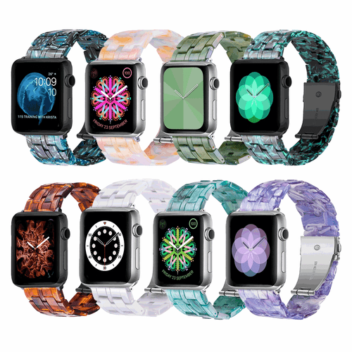 Strap Resin iWatch Band For Apple Watch 9 8 7 6 5 4 3 SE Ultra 38/40/41/44/45mm - 第 1/43 張圖片