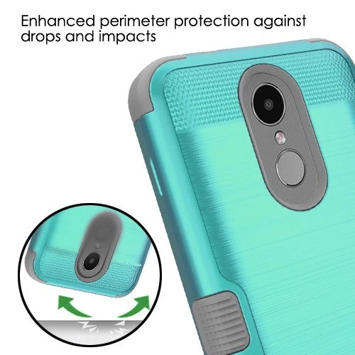 Funda Carcasa Para LG K10 K30 X410 Premier Híbrida Armadura Cepillada Resistente a Prueba de Golpes Foto 4 de 4