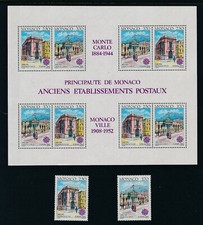 MÓNACO (1990) MNH: #1716-17, #1717a, #1718, #1719-22, #1736; CV$60+