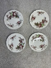 Vintage Johnson Bros Harvest Time 6.25” Dessert Bread Plates Set of 4 England