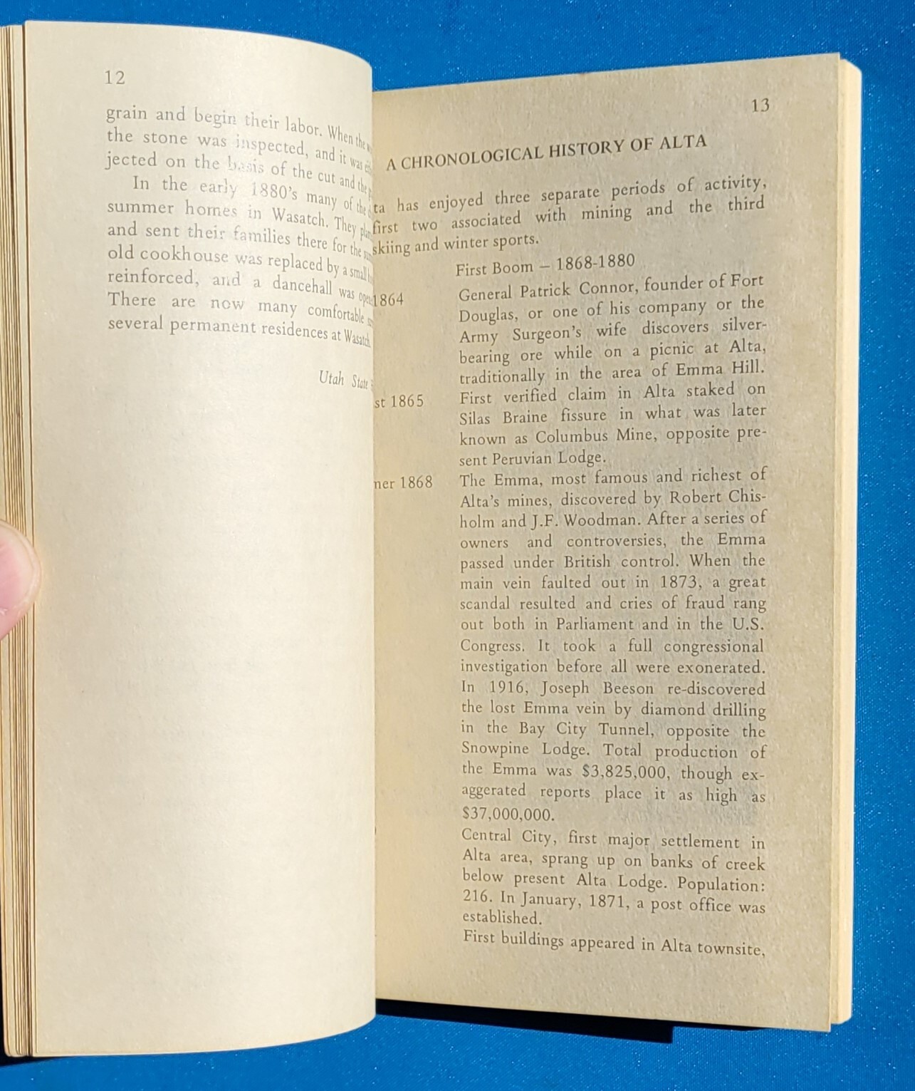 Dale Gilson ALTA Canyon Guide‎ Redwood Coast Printers 1977 Hiking Backpacking