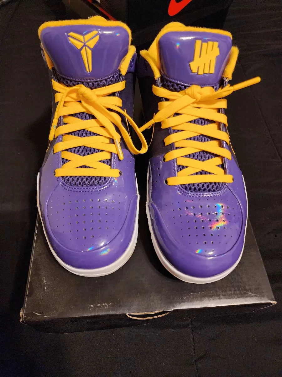 Size 8.5 Nike Zoom Kobe 4 Protro x Undefeated Court Purple Kyle