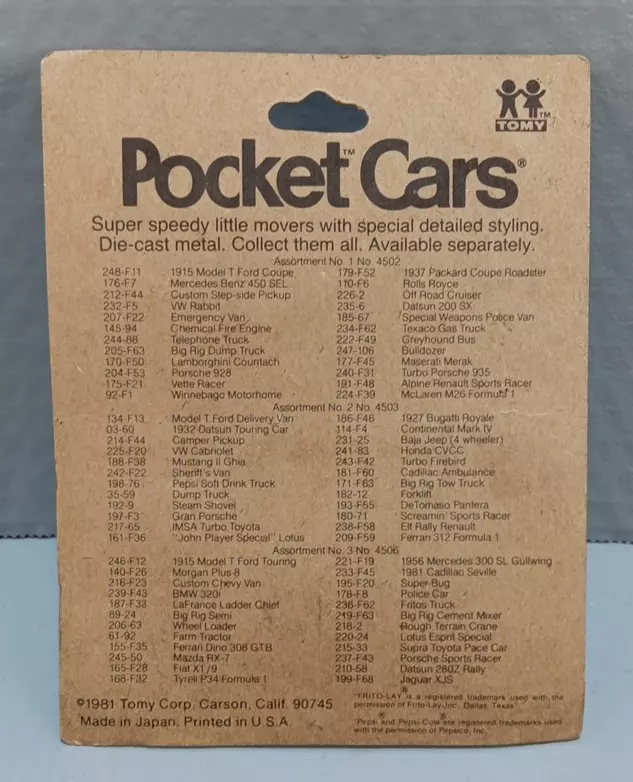 Coches de bolsillo Tomy Tomica vintage n.º Jeep Nip 25 amarillos Mitsubishi H-J58 Japón Foto 3 de 3