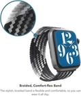 ZAGG GEAR4 Braided Watch Band for Watch 41 / 40 / 38 / 45 / 44 /42MM Storm Grey