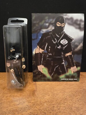 Black Major Custom Onyx Ghost figure w/ File Card & Snake Eyes Head Cobra GI Joe