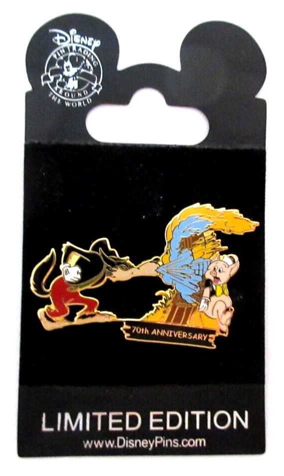 2003 DISNEY WORLD 3 LITTLE PIGS 70TH ANNIVERSARY STRAW HOUSE PIN- LE 1500 #22510