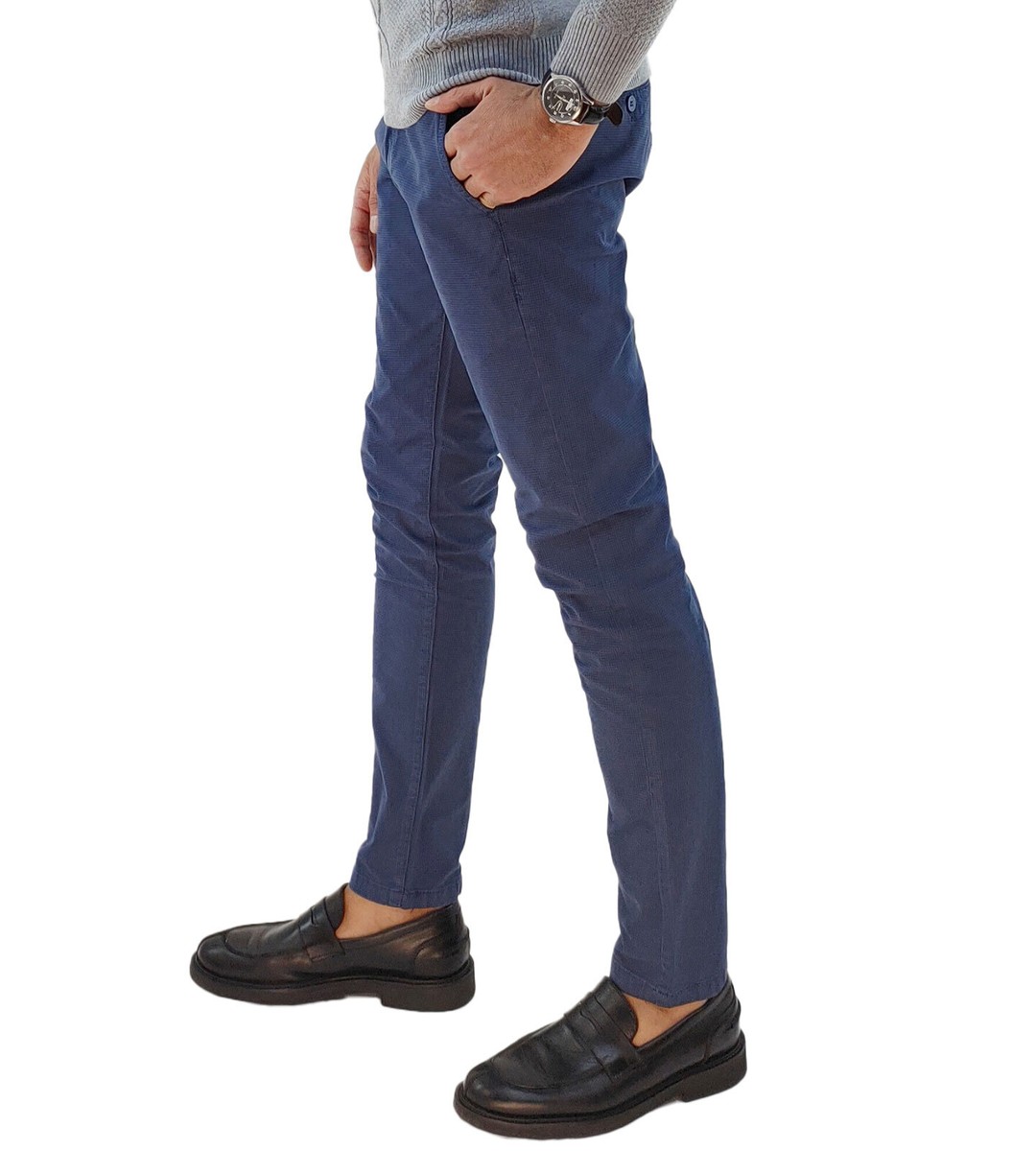 Lunghezza Pantaloni Eleganti Pantalone Uomo Stretto Pantaloni Uomo