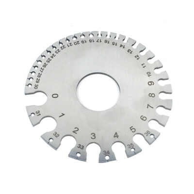 Round  Wire Thickness Measurer Tester Ruler Gauge Diameter Metal Tool #E1